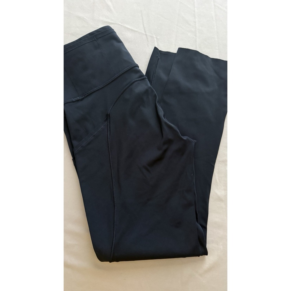 Lululemon Women's Xs Size 4 Wunder Train Tights In Navy Blue High Rise Pockets
